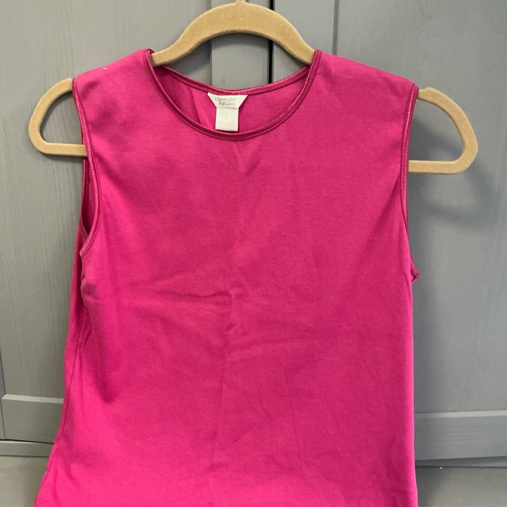 Christopher & Banks Fuchsia Sleeveless Tank Top